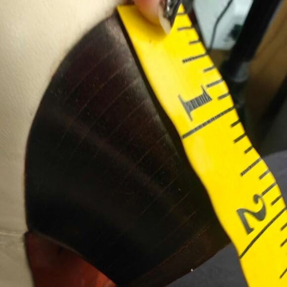 Vintage Bass cream leather lace up boots sz 7.5 - Picture 9 of 9